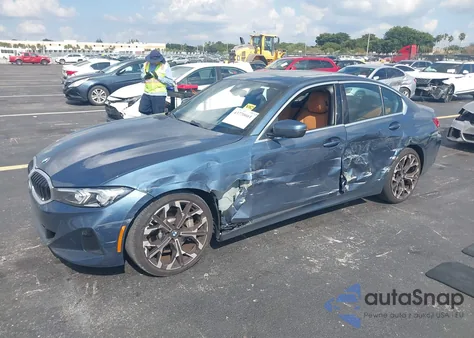 2025 BMW 330I из США, поврежденный, VIN 3MW69CW05S8E90059